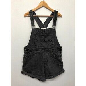 Free People Charcoal Denim Romper